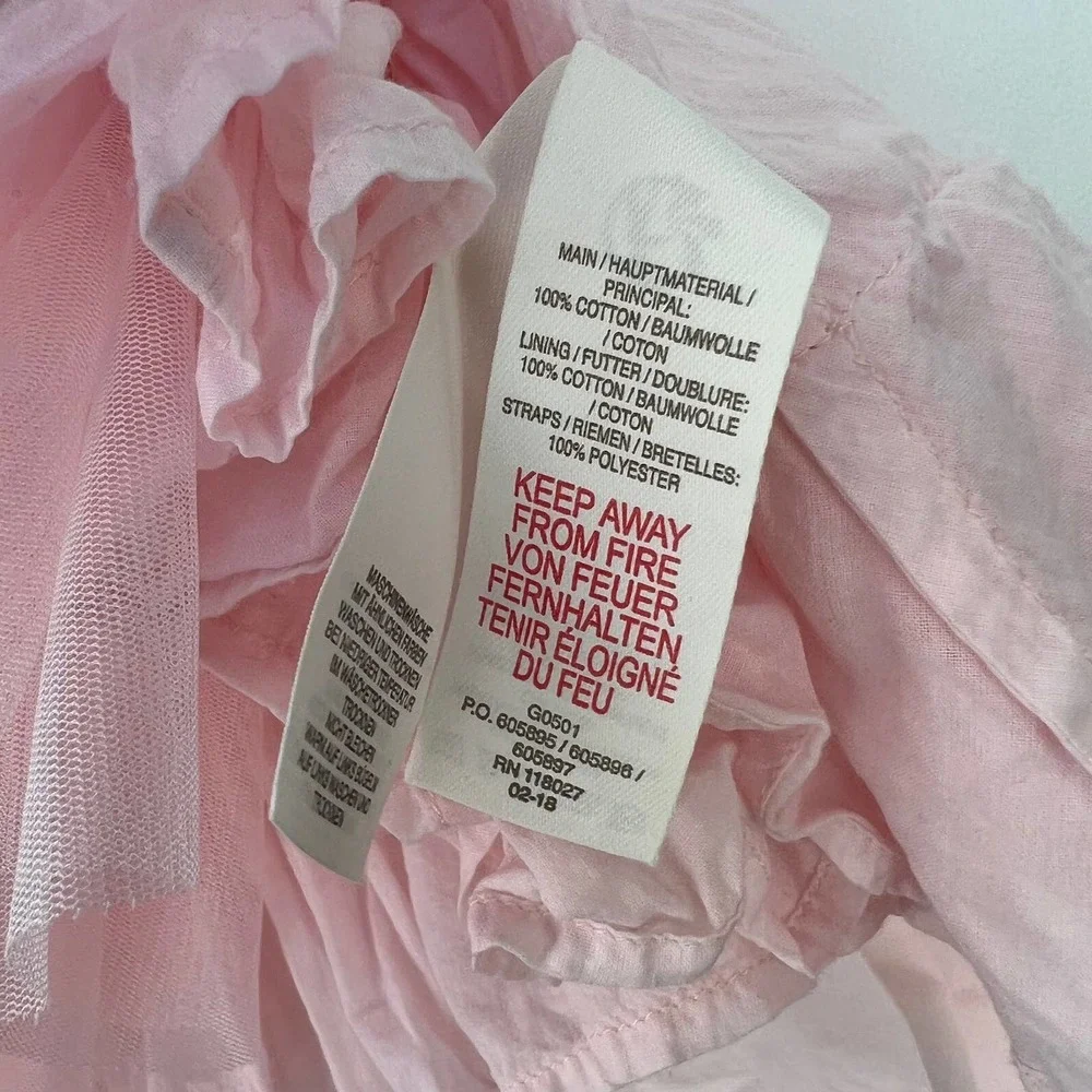 Mini Boden Pink Dress with Colorful Butterfly Design - Picture 10 of 11